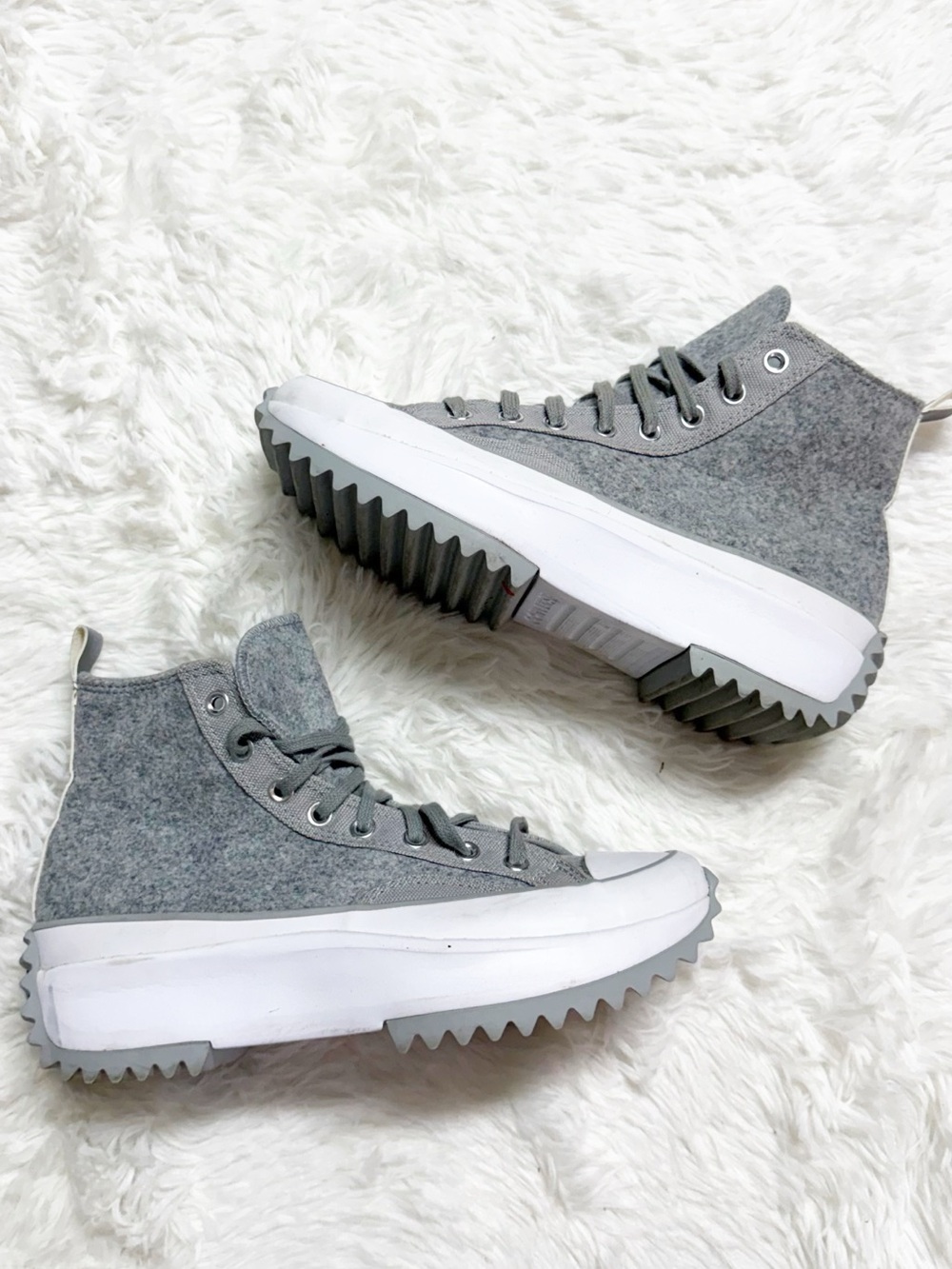 Converse Run Star Hike Women’s 10 Gray High Top Platform Sneakers